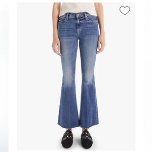 Mother The Weekender Fray size 32 Denim Blue Jeans Walking On Coals
